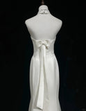 Beauty Halter Embroidered Floor Length Prom Wedding Dress Evening Dress Party Dress HZ0319