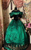 Elegant Ball Gown Off Shoulder Print Prom Dress Evening Dress Dancing Dress Princess Dress HZ0319