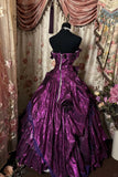 Gorgeous Prom Dress Strapless Ruffle Tiered Ball Gown Evening Dress Sweet 16 Dress HZ0319