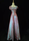 Elegant Prom Dress A Line Square Neck Pleated Prom Gown Evening Dress Gala Dress Business Dinner Dresss HZ0319