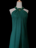 Elegant Prom Dress Halter Pleated Prom Gown Evening Dress Gala Dress Business Dinner Dress HZ0319