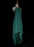 Elegant Prom Dress Halter Pleated Prom Gown Evening Dress Gala Dress Business Dinner Dress HZ0319