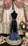 Stunning Prom Dress A Line Halter Print Long Prom Gown Evening Dress Gala Dress HZ0319