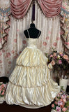 Elegant Prom Dress Spaghetti Straps Pleated Ball Gown Evening Dress Dancing Dress Masquerade Ball HZ0319