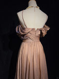 Elegant Prom Dress Spaghetti Straps Pleated Gala Dress Evening Dresses Prom Gown HZ0319