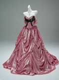 Shiny Prom Dress Pink Sweetheart Pleated Ball Gown Gala Dress Evening Dresses Masquerade Ball HZ0319