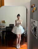 Sexy Homecoming Dress Spaghetti Straps Pleated Short Prom Dress Cocktail Dress HZ0319