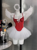 Beauty Spaghetti Straps Tulle Halloween Costumes Cosplay Dress Short Women Dress HZ0319