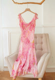 Stunning Prom Dress Print Asymmetrical Hem Prom Gown Evening Dress Party Dresses HZ0319