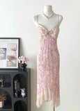 Sweet Prom Dress Spaghetti Straps Print Polka Dot Prom Gown Party Dresses HZ0319