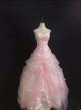 Beauty Ball Gown Spaghetti Straps Pleated Tulle Evening Dress 16th Dress Prom Dress HZ0319