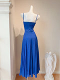 Pretty Prom Dress Spaghetti Straps Pleated Gala Dress Evening Dress HZ0319