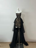 Beauty Homecoming Dress Strapless Tulle Short Prom Dress Birthday Party Dress HZ0319