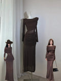 Sexy Prom Dress Crew Neck Pleated Birthday Party Dress Gala Dress HZ0319
