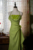 Charming Prom Dress Halter Flower Birthday Party Dress Evening Dress Gala Dress HZ0319