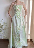 Elegant Prom Dress A Line Strapless Birthday Party Dress Evening Dress Gala Dress HZ0319