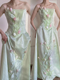 Elegant Prom Dress A Line Strapless Birthday Party Dress Evening Dress Gala Dress HZ0319