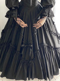 Stunning Prom Dress Black Square Neck Pleated Evening Dress Ball Gown Birthday Party Dress HZ0319