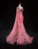Sweet Prom Dress One Shoulder Pleated Evening Dress Gala Dress Cocktail Dress HZ0319