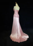 Sexy Pink Prom Dresses Spaghetti Straps Pleated Evening Dress Gala Dress Cocktail Dress HZ0319