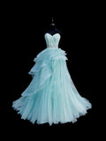 Beauty Prom Dress Sweetheart Tiered Sweet 16 Dress Evening Dress HZ0319