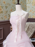 Cute Prom Dress Strapless Pleated Ball Gown Sweet 16 Dress Princess Dresses Evening Dress HZ0319