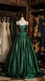 Elegant Prom Dress Spaghetti Straps Pleated Ball Gown Gala Dress Evening Dress HZ0319