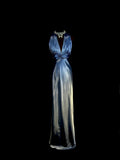 Elegant Prom Dress Gradient V-neck Pleated Gala Dress Evening Dress Party Dress HZ0319