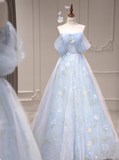 Beauty Prom Dress Off Shoulder Floral Tulle Gala Dress Evening Dress Party Dress HZ0319