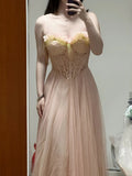 Pretty Prom Dress A Line Spaghetti Straps Pleated Party Dress Gala Dress HZ0319