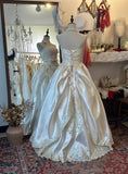 Vintage Strapless Ivory Wedding Gown Wedding Dress HZ0319