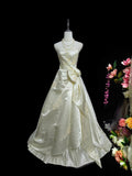 Elegant A Line Strapless Wedding Dress HZ0319