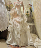 Charming Prom Dress Strapless Pleated Tiered Birthday Party Dress Evening Dress HZ0319