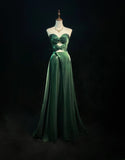 Stunning Prom Dress Dark Green A Line Sweetheart Evening Dress Gala Dress HZ0319