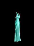 Beauty Prom Dress Halter Pleated Long Mermaid Prom Dress Evening Dress Party Dress HZ0319