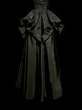 Beauty Prom Dress Black Sweetheart Pleated Long Prom Dress Evening Dress HZ0319