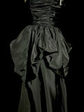 Beauty Prom Dress Black Sweetheart Pleated Long Prom Dress Evening Dress HZ0319