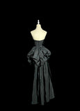 Beauty Prom Dress Black Sweetheart Pleated Long Prom Dress Evening Dress HZ0319