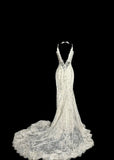 Charming Wedding Dress Spaghetti Straps Backless Mermaid Wedding Dress HZ0319
