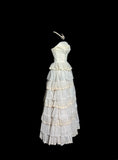 Beauty Wedding Dress A Line Strapless Pleated Tiered Wedding Dress HZ0319