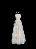Beauty Wedding Dress A Line Strapless Pleated Tiered Wedding Dress HZ0319