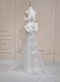 Elegant Wedding Dress Halter Bowknot Mermaid Wedding Dress HZ0319