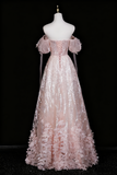 Beauty Prom Dress Off Shoulder Floral Evening Gown Birthday Party Outfits HZ0319
