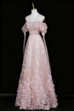 Beauty Prom Dress Off Shoulder Floral Evening Gown Birthday Party Outfits HZ0319