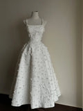 Stunning Prom Dress Spaghetti Straps Floral Evening Dress Quinceanera Dress HZ0319