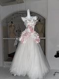 Beauty Prom Dress Asymmetrical Neck Tulle Pleated Evening Dress Quinceanera Dress HZ0319