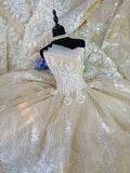 Pretty Wedding Dress Strapsless Pleated Wedding Dress HZ0319