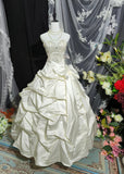 Retro Wedding Dress Sweetheart Pleated Wedding Dress HZ0319