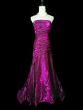 Gorgeous Prom Dress Strapless Pleated Mermaid Evening Dress Birthday Party Dress HZ0319