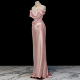Minimalist Prom Dress Strapless Pleated Gala Dress Evening Dress HZ0319